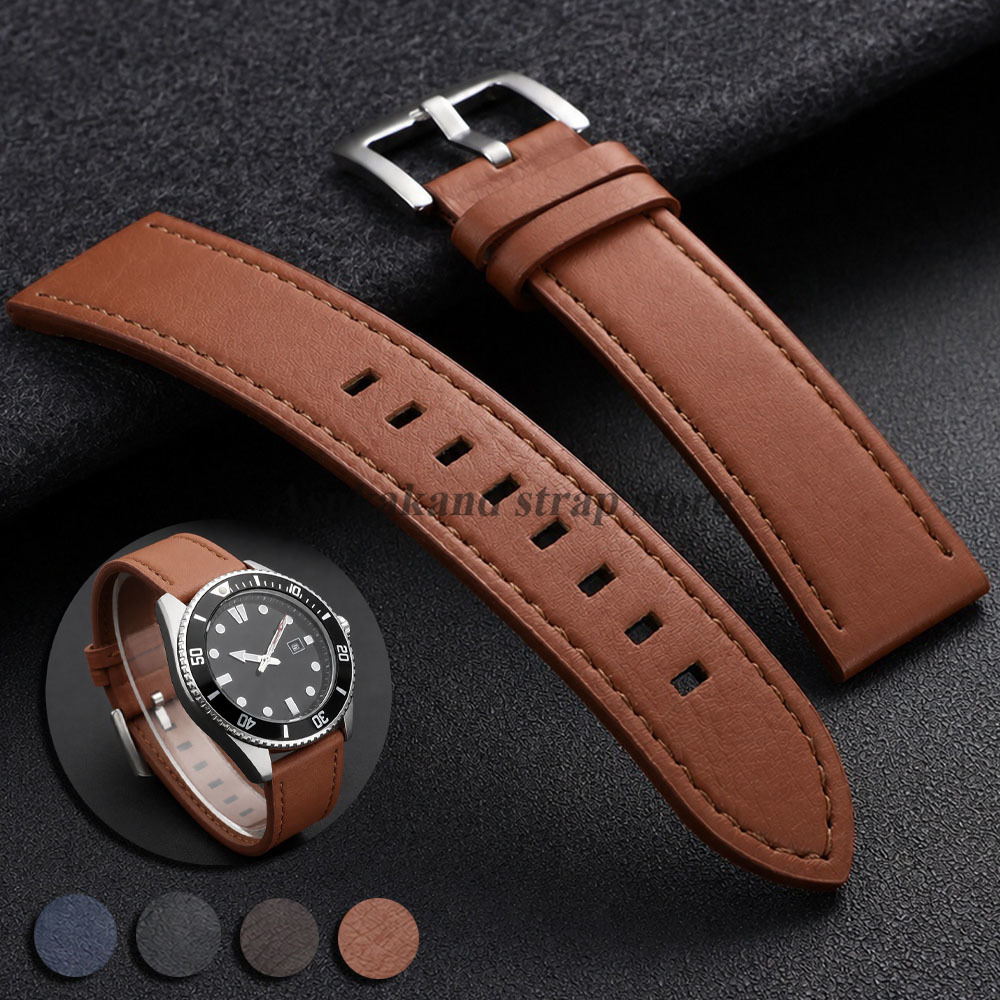 Omega Watches Smartwatch - Stitching Leather Watch Band Universal Bracelets