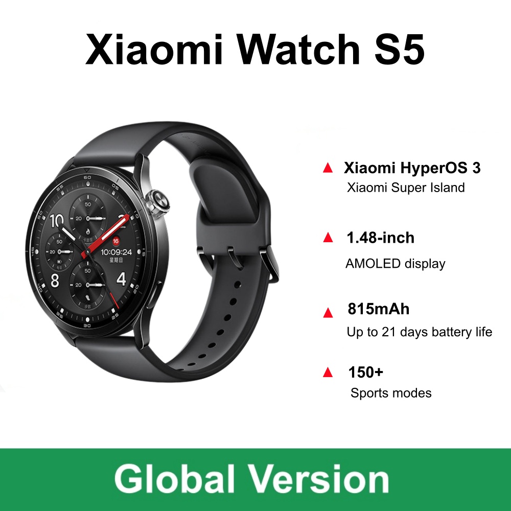 Timex Watches Smartwatch - Global Version Xiaomi Watch S5 Smartwatch