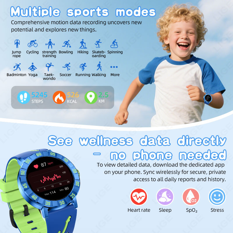 2026 New LIGE Smart Watch kids - đánh giá và giá Smartwatch Watches For Kid Boy