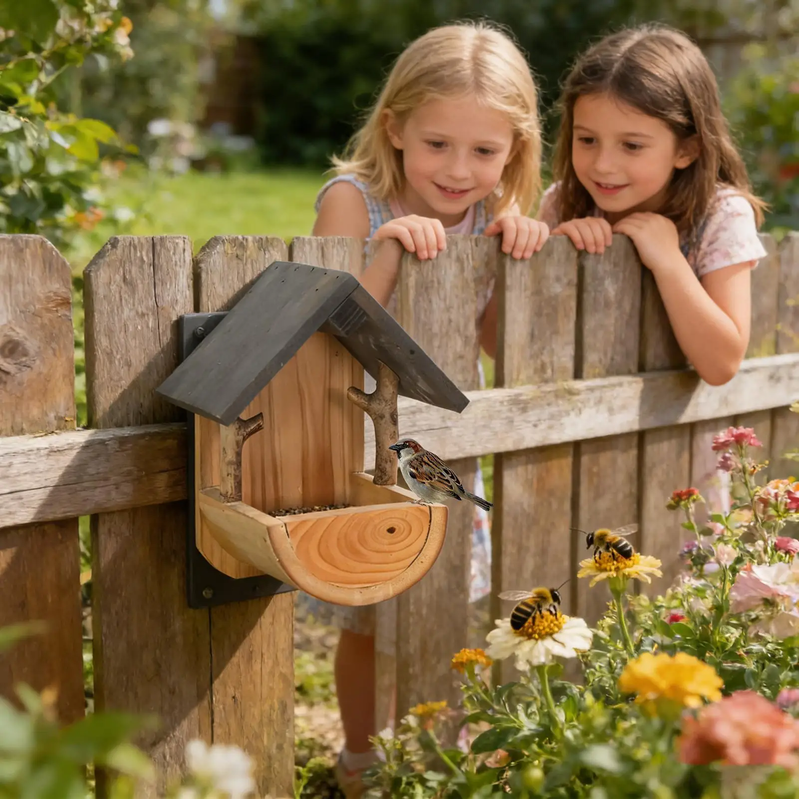 Wall Mount Wooden bird feeder  - đánh giá và giá Watches Original
