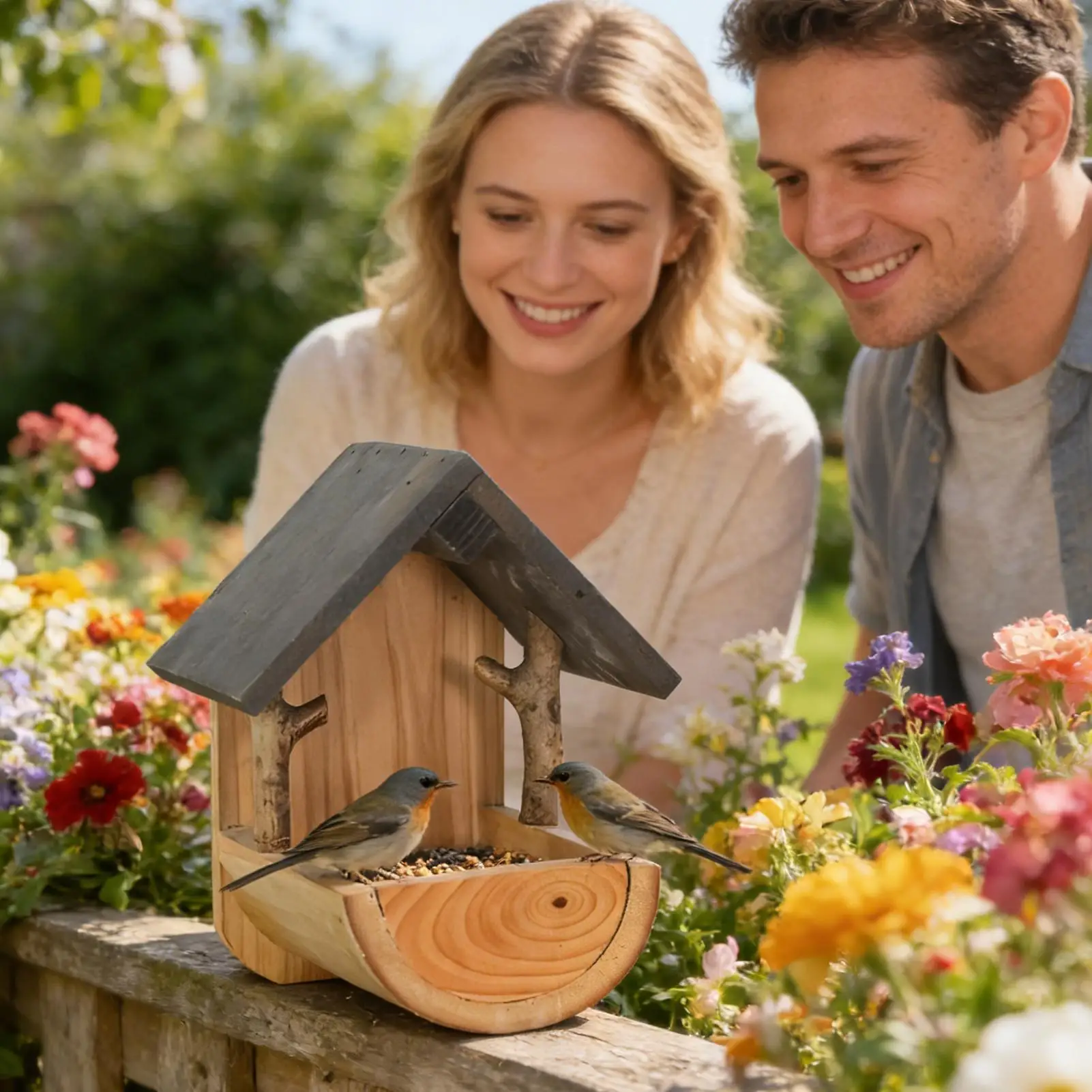 Wall Mount Wooden bird feeder  - đánh giá và giá Watches Original