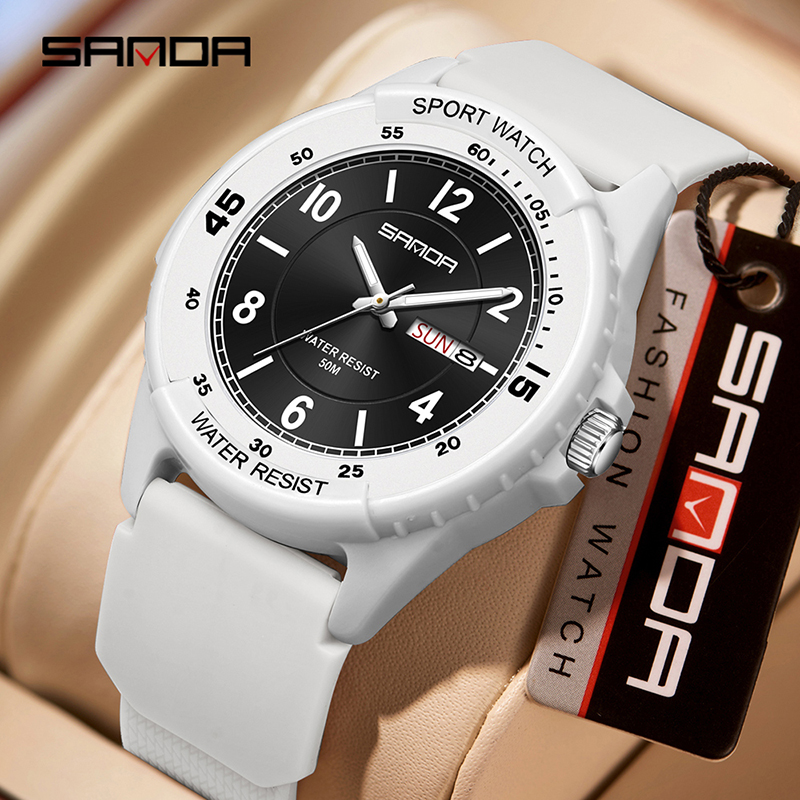 SANDA 6358 Hot Sale Fluorescen - đánh giá và giá Vintage Digital Watch