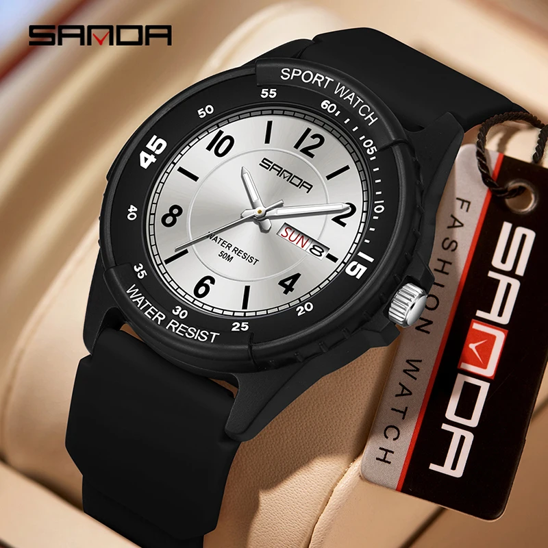 SANDA 6358 Hot Sale Fluorescen - đánh giá và giá Vintage Digital Watch