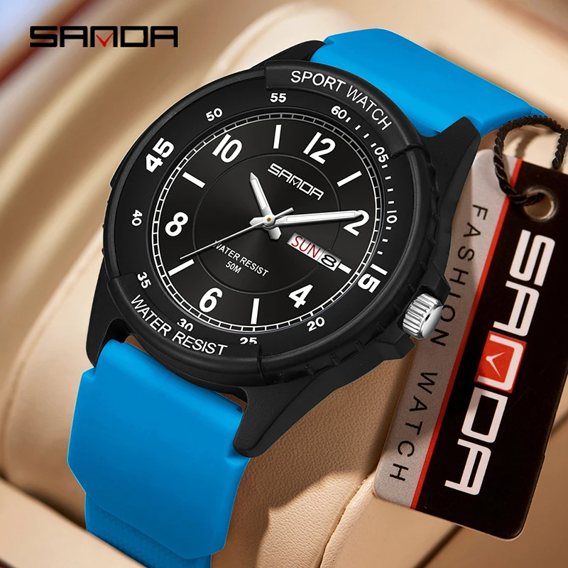 SANDA 6358 Hot Sale Fluorescen - đánh giá và giá Vintage Digital Watch