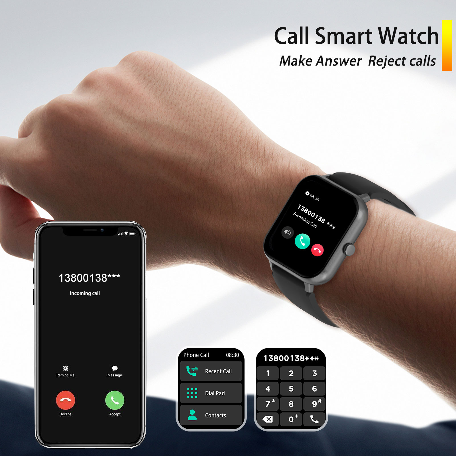 1.44inch Smart watch, wireless - đánh giá và giá Smartwatch Iphone Watch For Men