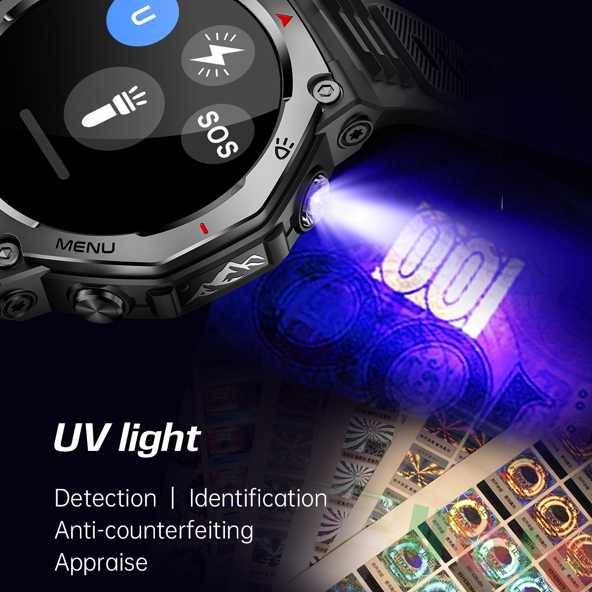 For Android IOS New AMOLED Sma - đánh giá và giá Watch Vs Amazfit