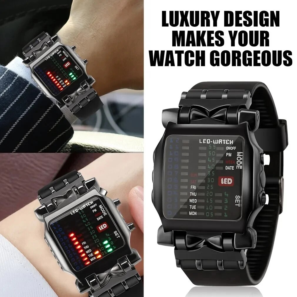 Binary Led Watch Creative Wate - đánh giá và giá Timex Watches Smartwatch