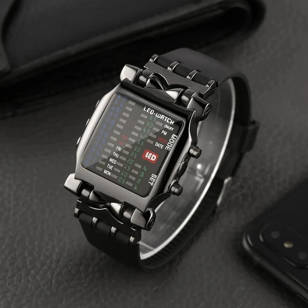 Binary Led Watch Creative Wate - đánh giá và giá Timex Watches Smartwatch