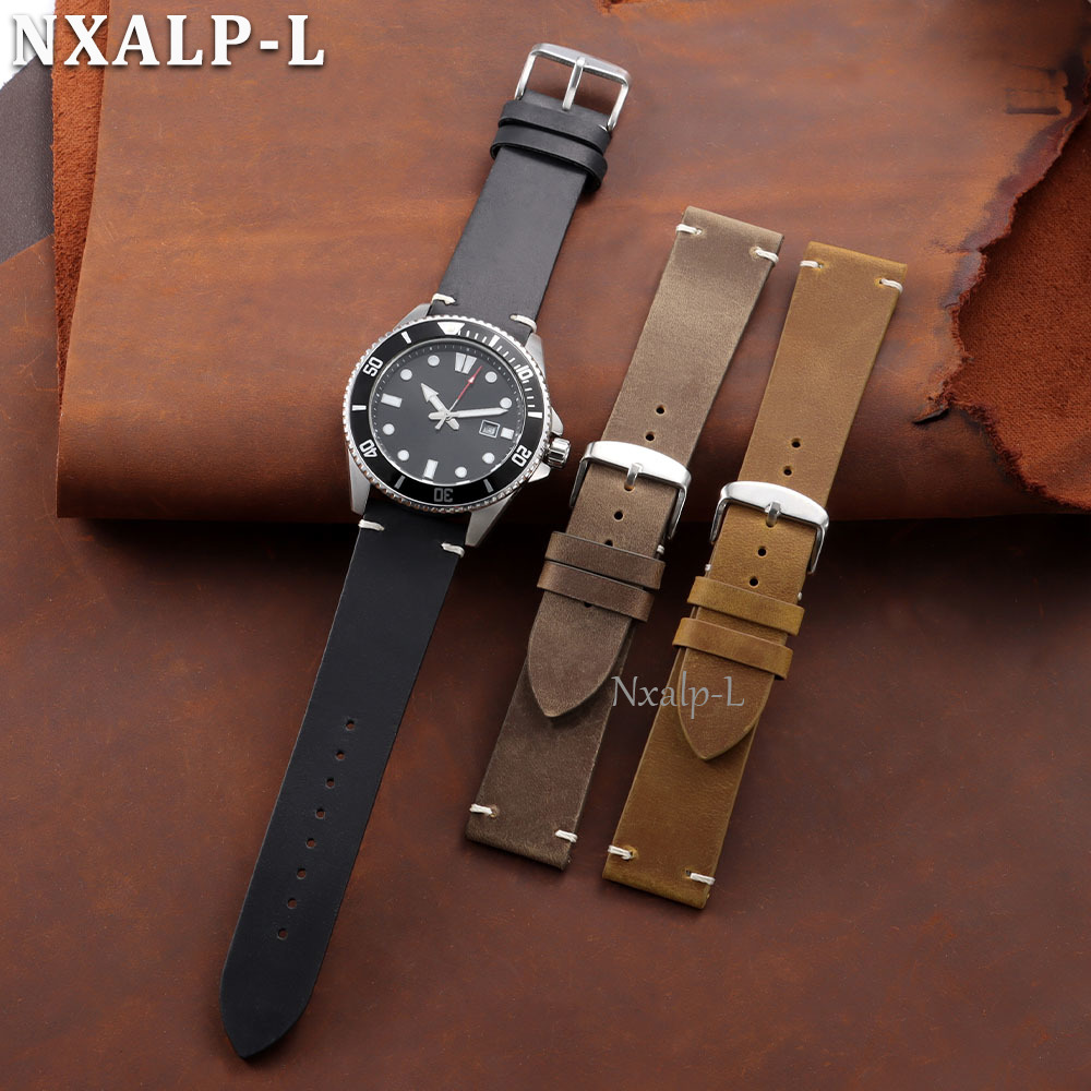 Retro Oil Wax Leather Watch Ba - đánh giá và giá Omega Watches Smartwatch