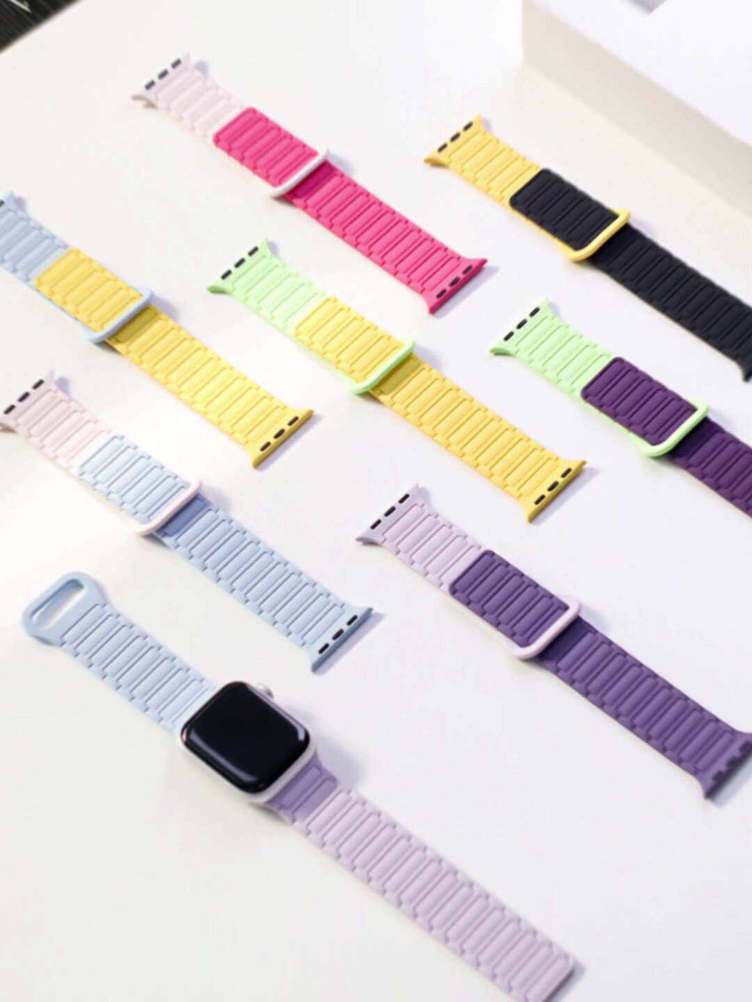 Magnetic Silicone Strap for Ap - đánh giá và giá Smartwatch Iphone Watches For Women