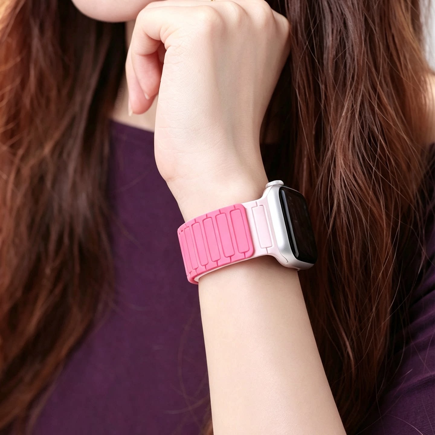 Magnetic Silicone Strap for Ap - đánh giá và giá Smartwatch Iphone Watches For Women