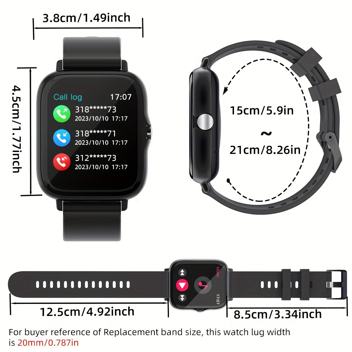 Smart Watch for Men Women, Fit - đánh giá và giá Smartwatch Iphone Watch For Men