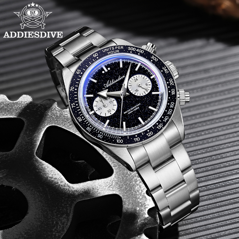 ADDIESDIVE Quartz Watches Men  - đánh giá và giá Watch Crown Pusher