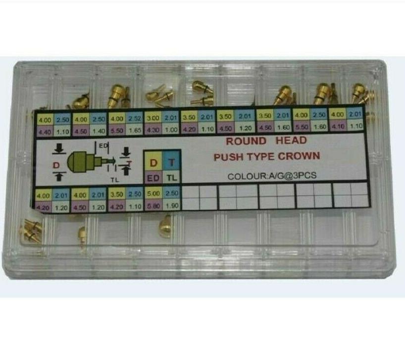 619PCR Assortment of Round Hea - đánh giá và giá Watch Crown Pusher