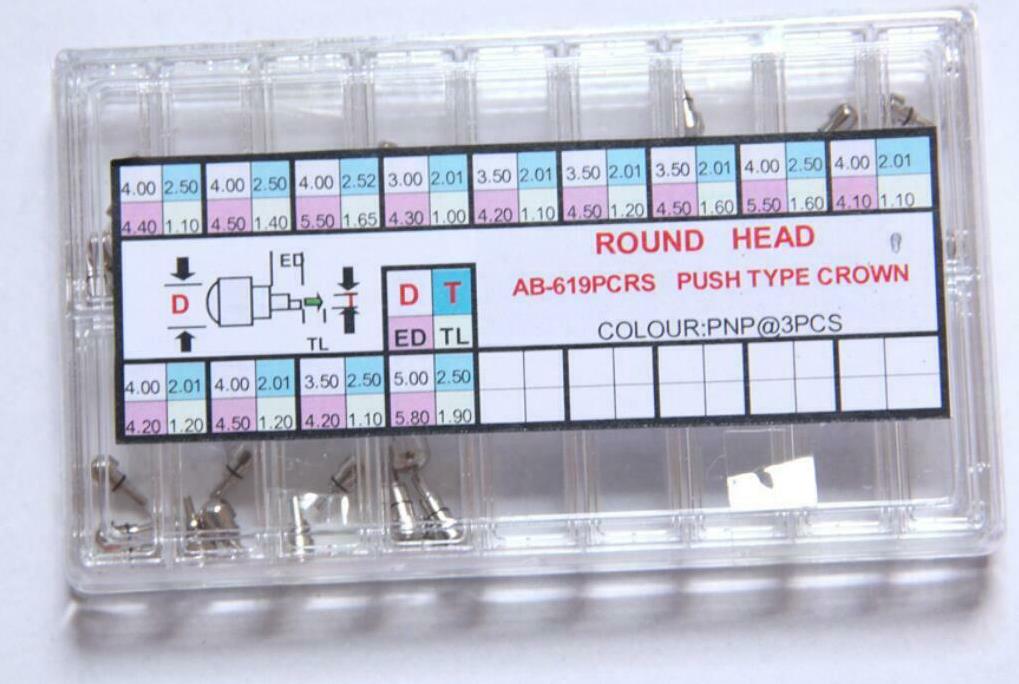 619PCR Assortment of Round Hea - đánh giá và giá Watch Crown Pusher